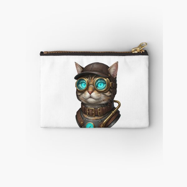 Item preview, Steampunk Cat With Brass Goggles designed and sold by elderberry.