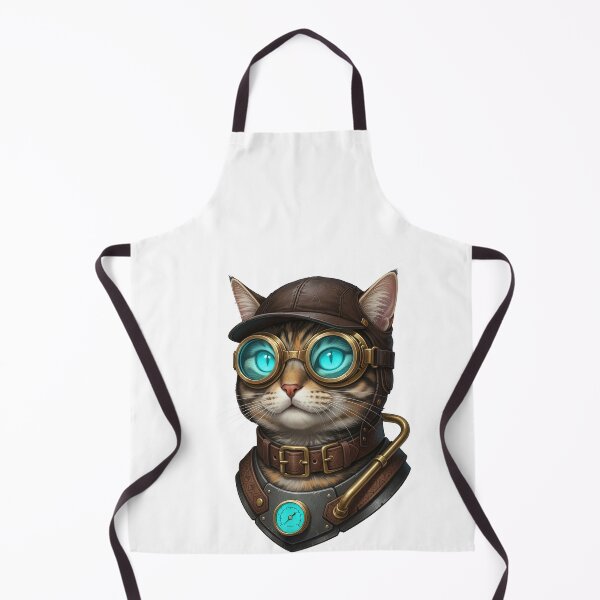 Item preview, Steampunk Cat With Brass Goggles designed and sold by elderberry.
