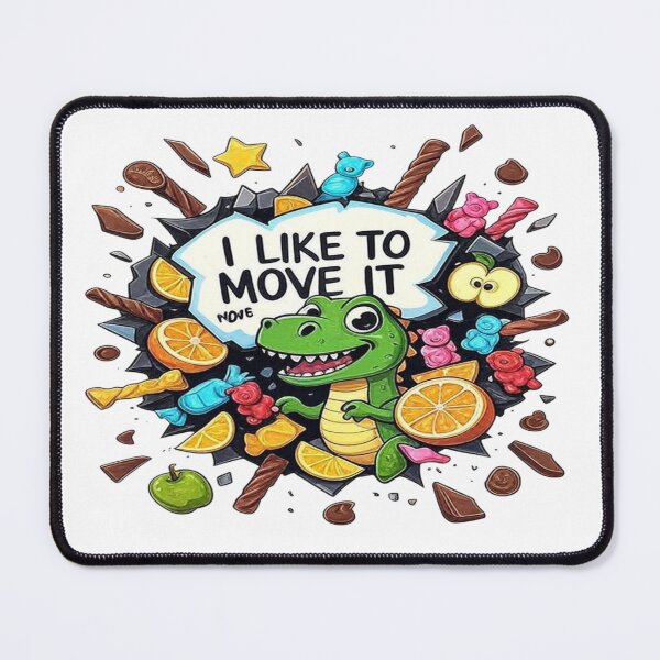 Item preview, Cute Dinosaur "I Like To Move It" Kids T-Shirt | Funny Dino Shirt | Toddler Cartoon Tee | Dance & Candy Lover Design designed and sold by Sushikidsntod.