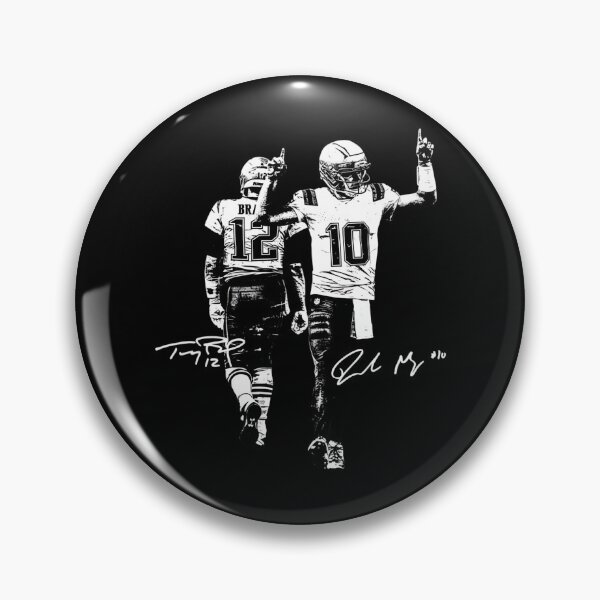 Item preview, Drake Maye & Tom With Signature,  Football Y2k Rap, New England Football Vintage, Game Day designed and sold by LeonieAbbott.