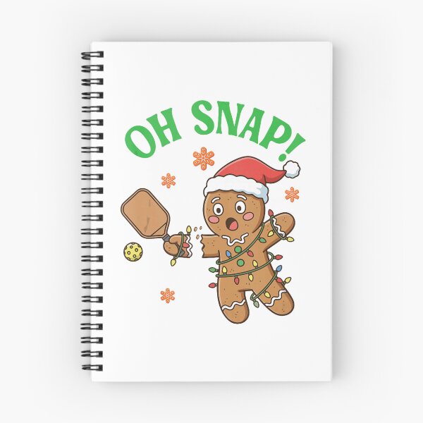 Item preview, Oh Snap Gingerbread Pickleball Funny Christmas Scene designed and sold by najaks.