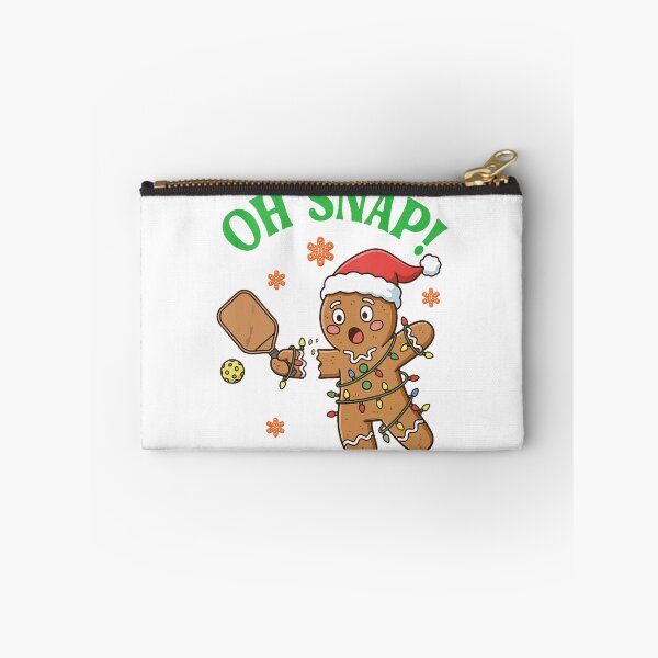 Item preview, Oh Snap Gingerbread Pickleball Funny Christmas Scene designed and sold by najaks.