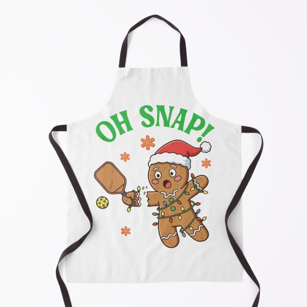 Item preview, Oh Snap Gingerbread Pickleball Funny Christmas Scene designed and sold by najaks.