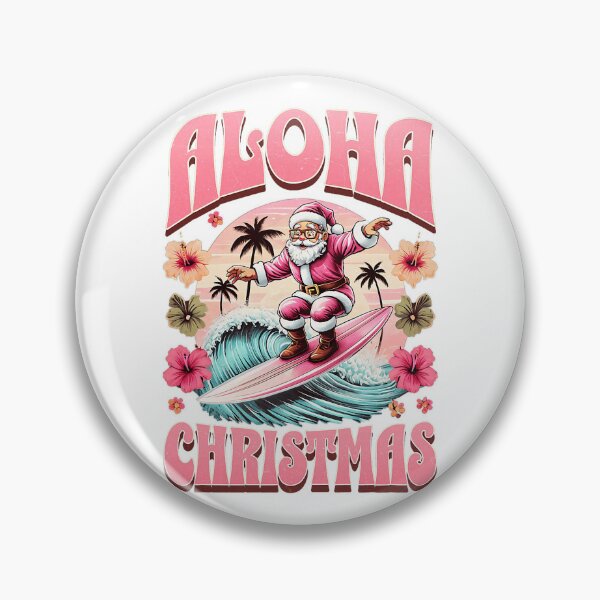 Item preview, Aloha Christmas Santa Surfing Tropical Holiday Scene designed and sold by najaks.