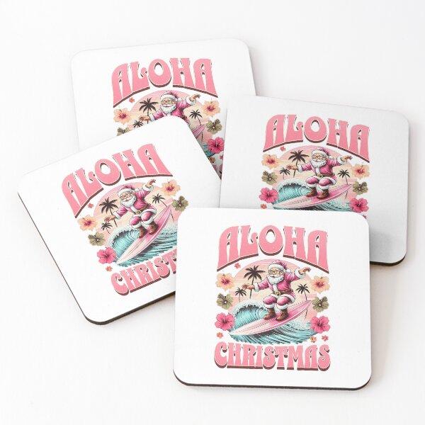 Item preview, Aloha Christmas Santa Surfing Tropical Holiday Scene designed and sold by najaks.