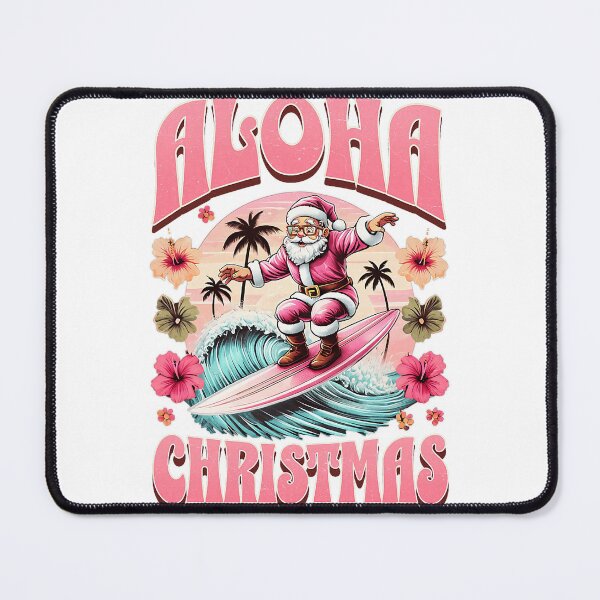 Item preview, Aloha Christmas Santa Surfing Tropical Holiday Scene designed and sold by najaks.