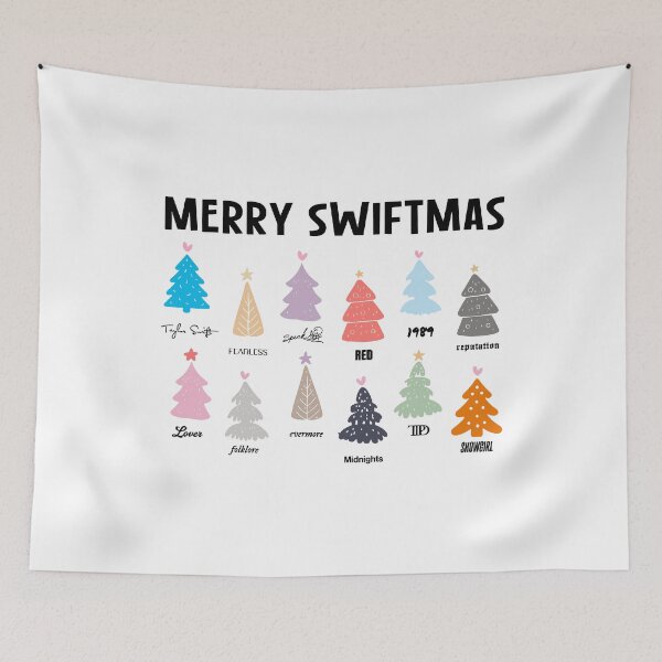 Item preview, Merry Swiftmas Christmas Tree The Eras Tour Song Lyric Holiday Xmas Hoodie designed and sold by LeoAnku.