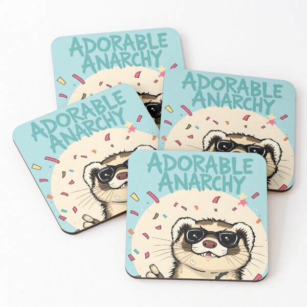 Item preview, Adorable Anarchy – Cute Punk Ferret Illustration | Fun Kids Punk Design designed and sold by Amplify-n-Co.