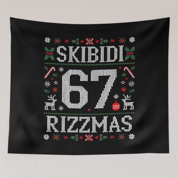 Item preview, Skibidi Six Seven 67 Rizzmas Funny Christmas 2025  designed and sold by w1ckerman.