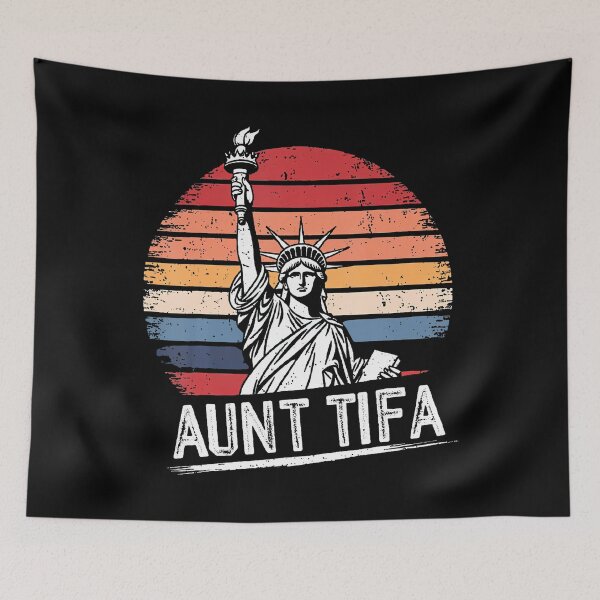 Item preview, Funny Aunt Tifa Meme Retro Vintage designed and sold by RubySandy.