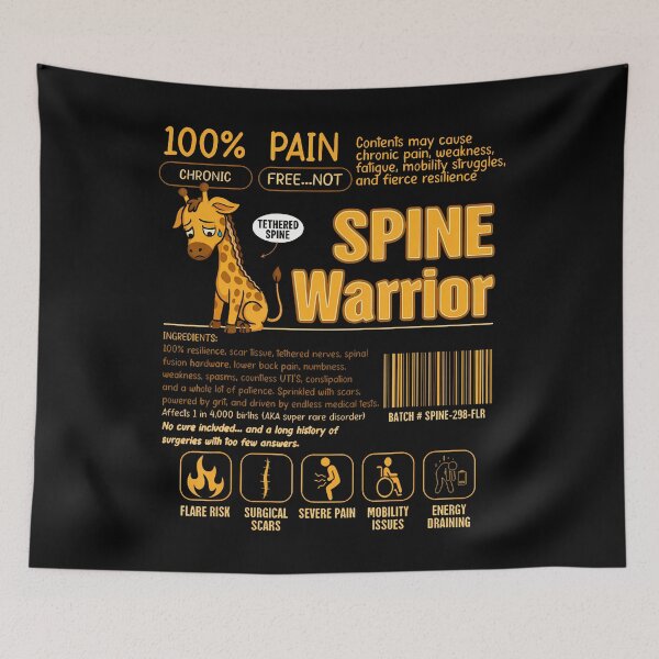 Item preview, Spine Warrior Tethered Spinal Cord Syndrome Tsc Giraffe designed and sold by SarahLorri.