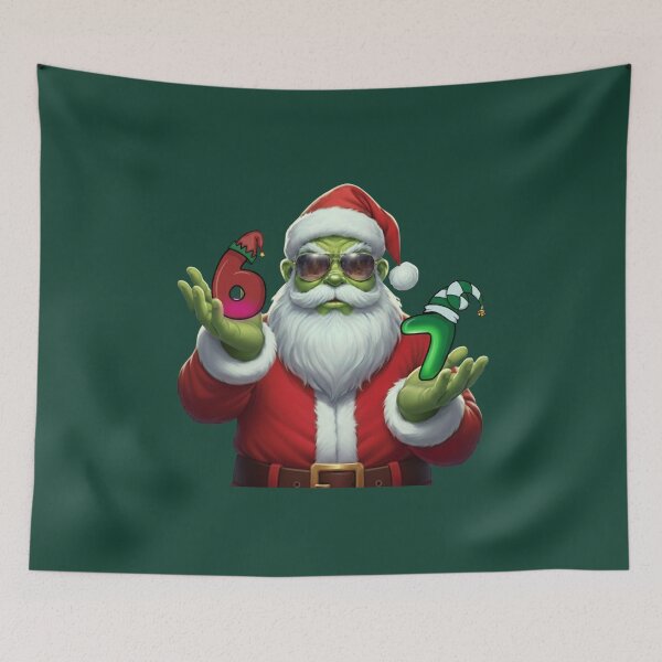 Item preview, 67 Christmas Meme | Funny Santa Grinch 67   designed and sold by MJTheSailor.