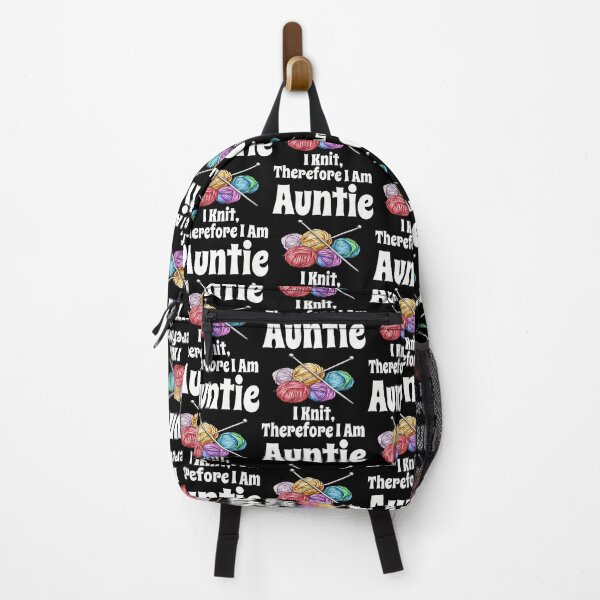 Item preview, Funny Auntie I Knit Therefore I Am Knitting Crochet Yarn designed and sold by RebeccaCelia.