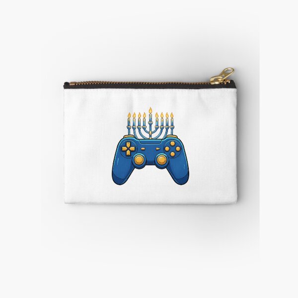 Item preview, Hanukkah Gamer Controller Menorah Bright Holiday Scene designed and sold by DarylPope.