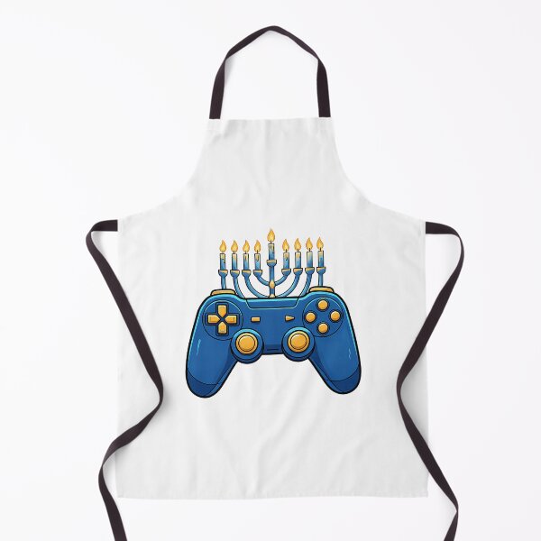 Aperçu de l'œuvre Manette de jeu Hanoukka Menorah Scène lumineuse des fêtes créée et vendue par DarylPope.