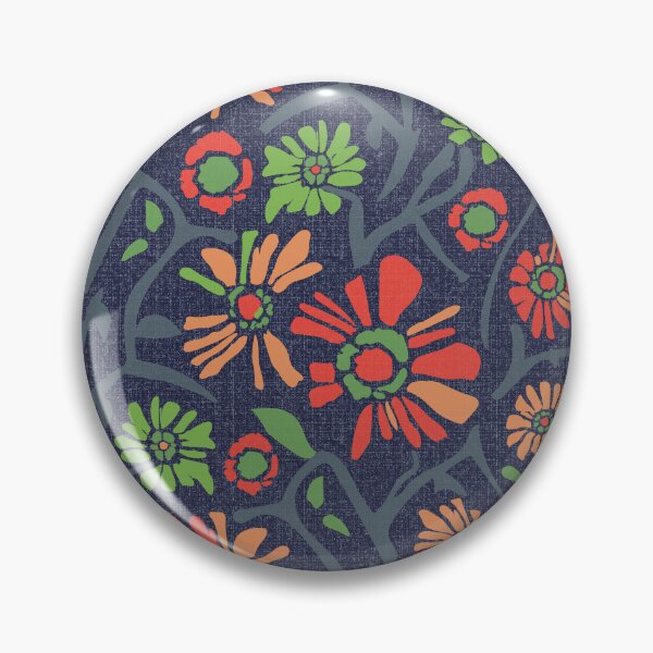 Item preview, Desert. Red and orange flowers on a gray-blue background designed and sold by Alex  Blud.