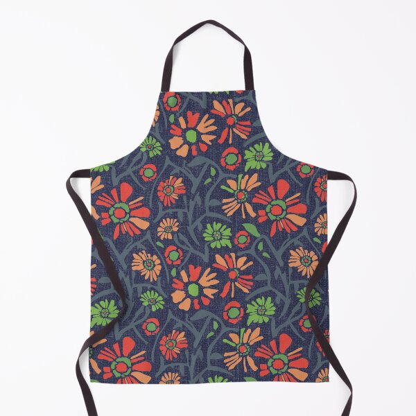 Item preview, Desert. Red and orange flowers on a gray-blue background designed and sold by Alex  Blud.