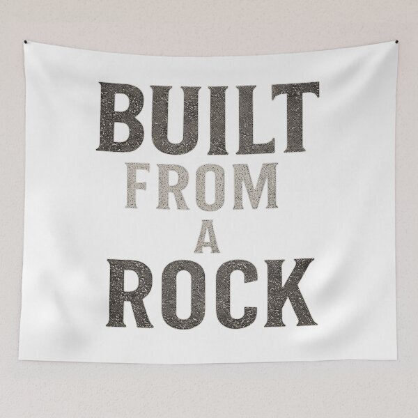 Item preview, Built From a Rock – Strong Vintage Typography designed and sold by DuncanMaxStar .