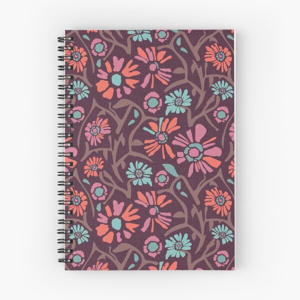 Item preview, Desert. Light blue and lilac flowers on a dark brown background designed and sold by Alex  Blud.