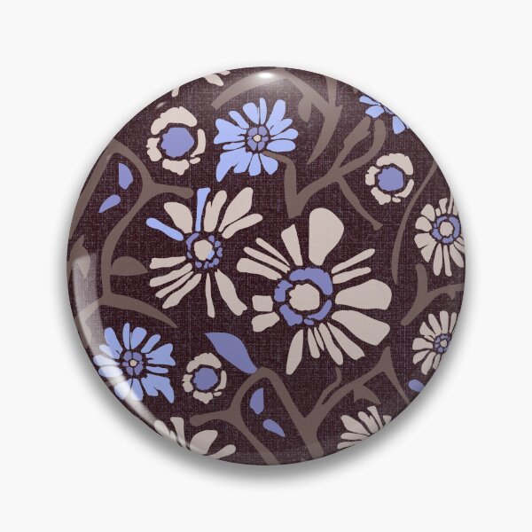 Item preview, Desert. Light purple and cream flowers on a dark brown background designed and sold by Alex  Blud.