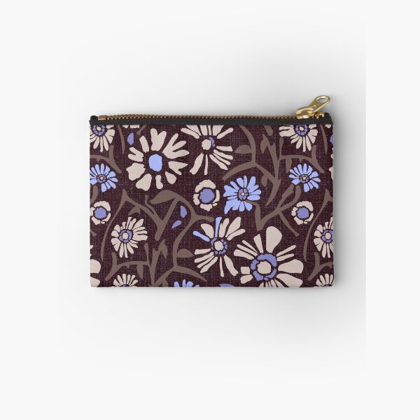 Item preview, Desert. Light purple and cream flowers on a dark brown background designed and sold by Alex  Blud.