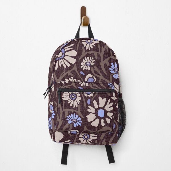 Item preview, Desert. Light purple and cream flowers on a dark brown background designed and sold by Alex  Blud.
