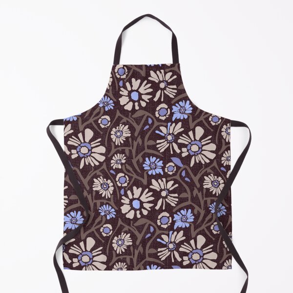 Item preview, Desert. Light purple and cream flowers on a dark brown background designed and sold by Alex  Blud.