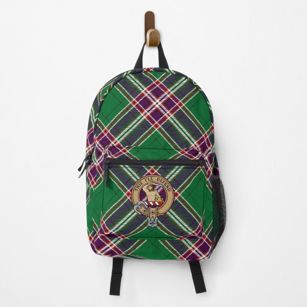 Item preview, Clan MacFarlane Crest over Modern Hunting Tartan designed and sold by sifis.