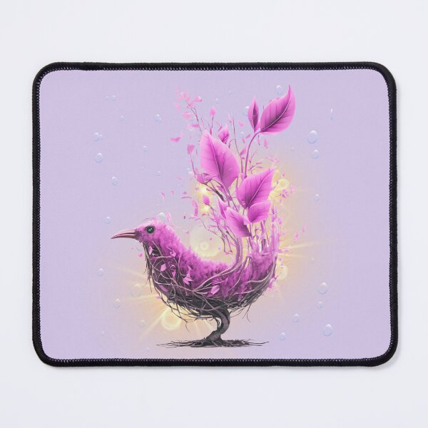 Item preview, Purple Ethereal Botanical Bird – Fantasy Nature designed and sold by Ivy-Triggs.