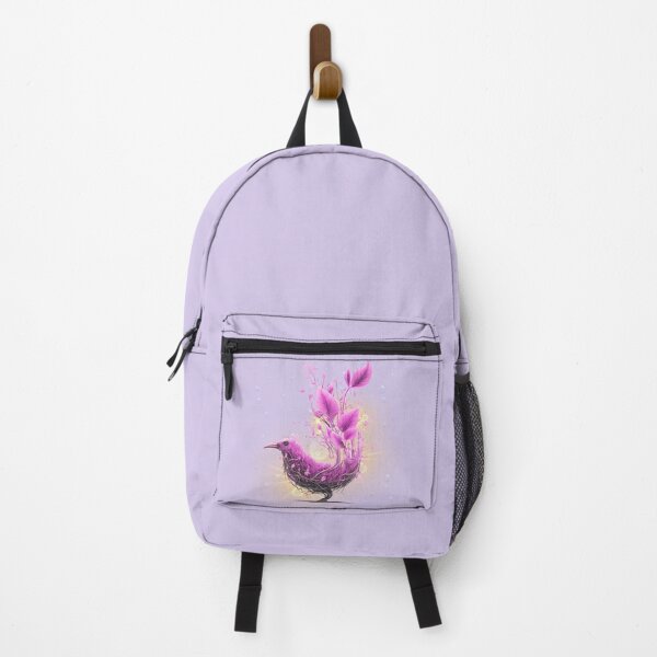 Item preview, Purple Ethereal Botanical Bird – Fantasy Nature designed and sold by Ivy-Triggs.