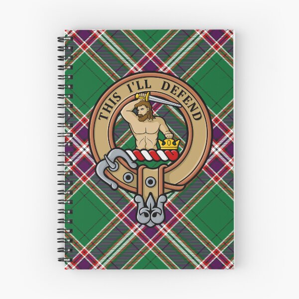 Item preview, Clan MacFarlane Crest over Modern Hunting Tartan designed and sold by sifis.