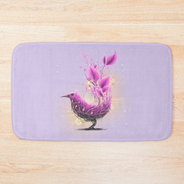 Item preview, Purple Ethereal Botanical Bird – Fantasy Nature designed and sold by Ivy-Triggs.
