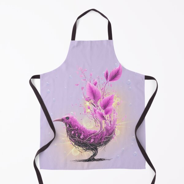 Item preview, Purple Ethereal Botanical Bird – Fantasy Nature designed and sold by Ivy-Triggs.