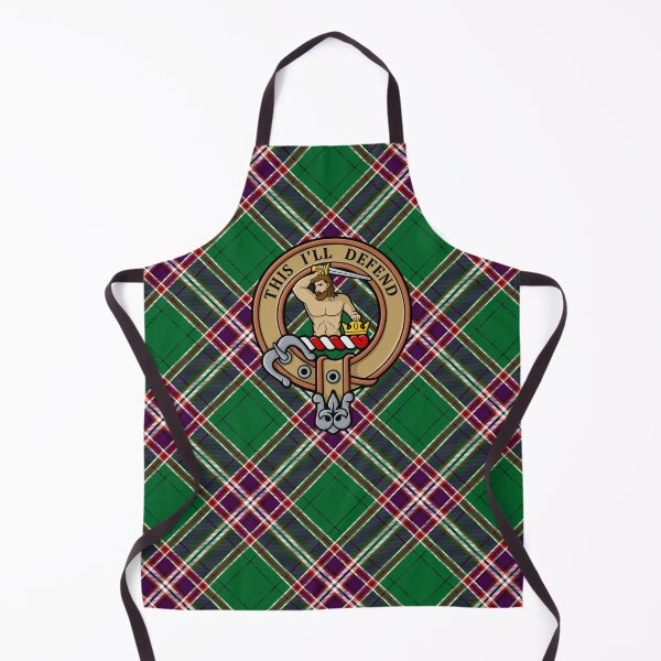 Item preview, Clan MacFarlane Crest over Modern Hunting Tartan designed and sold by sifis.