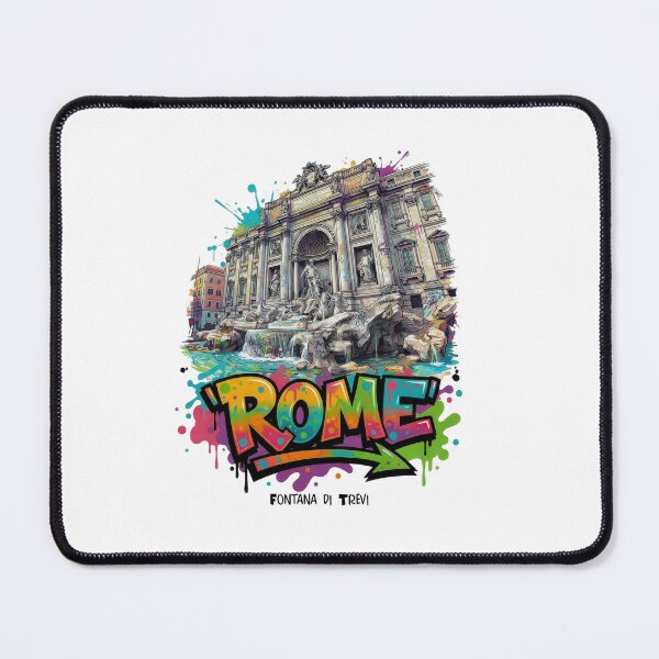 Item preview, Trevi Fountain – Rome's baroque sea of stone - Vibrant Graffiti Design designed and sold by Earth Celebration Designs.