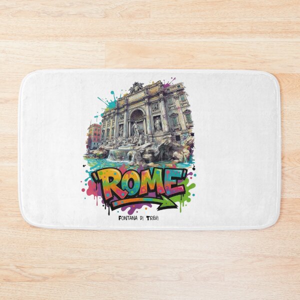 Item preview, Trevi Fountain – Rome's baroque sea of stone - Vibrant Graffiti Design designed and sold by Earth Celebration Designs.