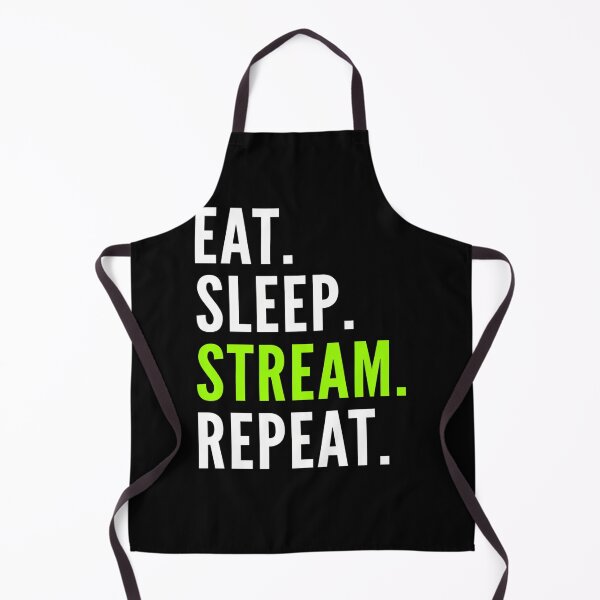 Item preview, Eat-Sleep-Stream-Repeat designed and sold by MelinaAlic.