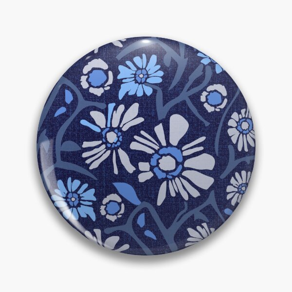 Item preview, Desert. Light blue and gray flowers on a dark blue background designed and sold by Alex  Blud.