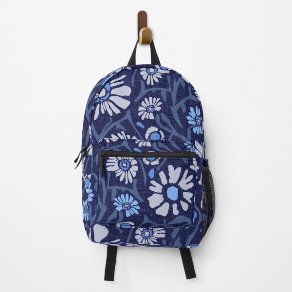 Item preview, Desert. Light blue and gray flowers on a dark blue background designed and sold by Alex  Blud.