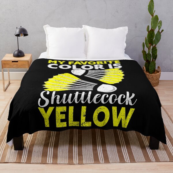 Item preview, My Favorite Color Is Shuttlecock Yellow Funny Badminton designed and sold by RebeccaCelia.