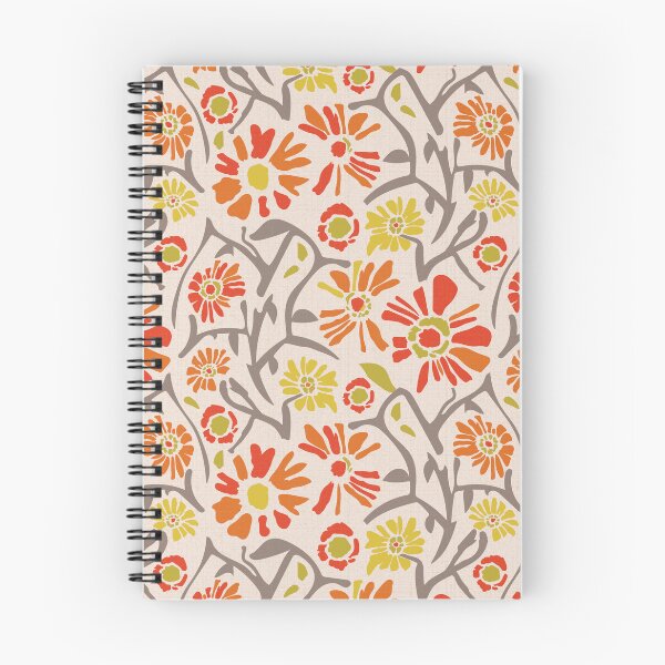 Item preview, Desert. Orange and red flowers on a light apricot background designed and sold by Alex  Blud.
