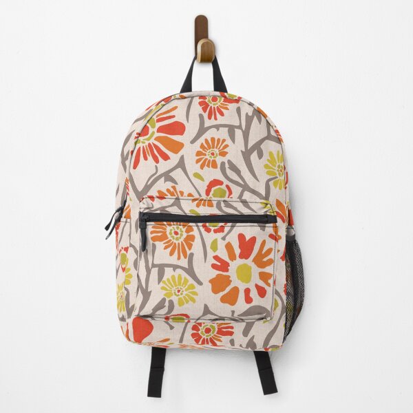 Item preview, Desert. Orange and red flowers on a light apricot background designed and sold by Alex  Blud.
