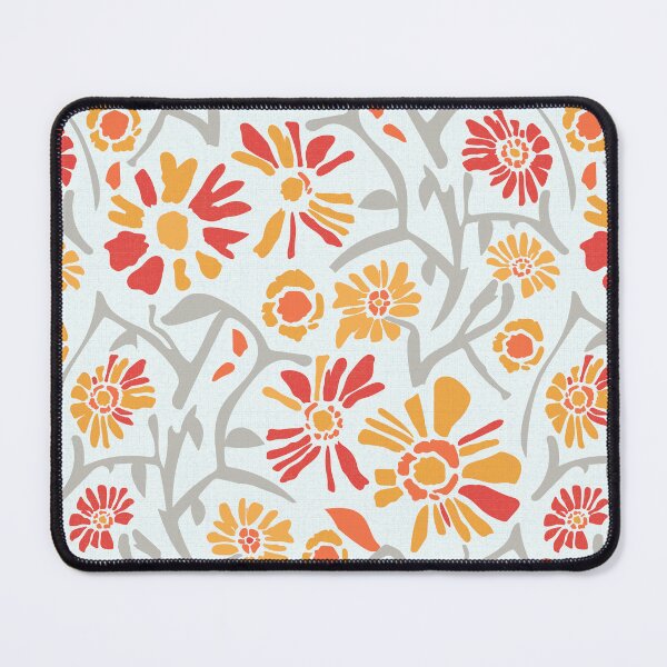 Item preview, Desert. Orange and red flowers on a light gray background designed and sold by Alex  Blud.