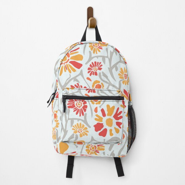 Item preview, Desert. Orange and red flowers on a light gray background designed and sold by Alex  Blud.