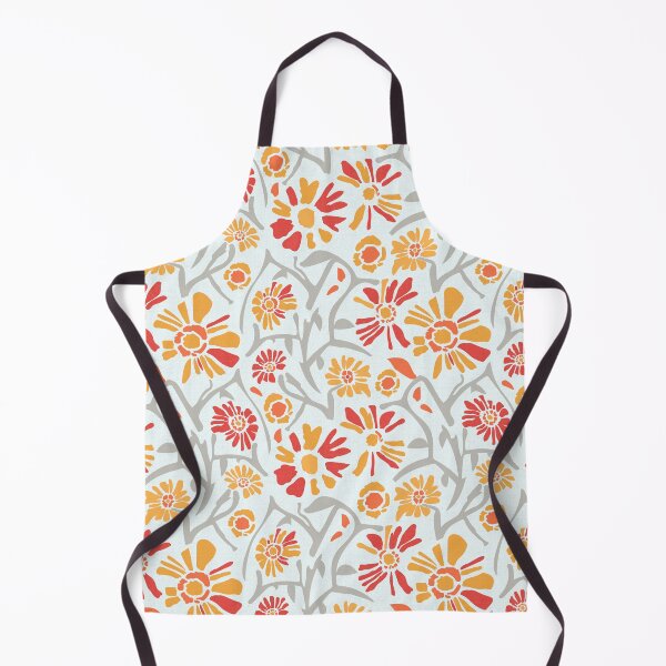 Item preview, Desert. Orange and red flowers on a light gray background designed and sold by Alex  Blud.