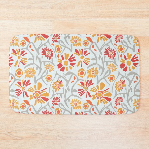 Item preview, Desert. Orange and red flowers on a light gray background designed and sold by Alex  Blud.