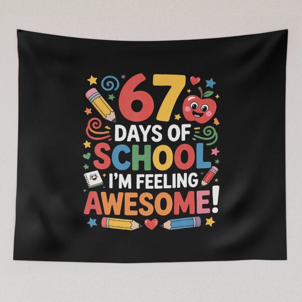 Item preview, 67 Days Of School Feeling Awesome Meme 100Th Day Of School designed and sold by JuanitaJulia.