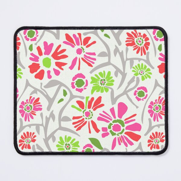 Item preview, Desert. Green and pink flowers on a light cream background designed and sold by Alex  Blud.