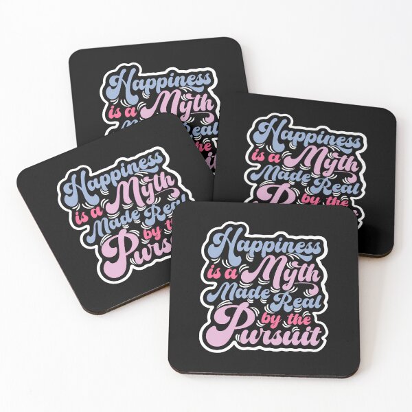 Item preview, Happiness Is A Myth Made Real By The Pursuit Retro Pop 3 designed and sold by RebeccaCelia.