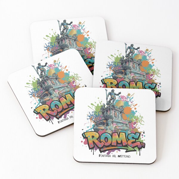 Item preview, Nettuno Fountain – The Triumph of the Sea God - Vibrant Graffiti Design designed and sold by Earth Celebration Designs.
